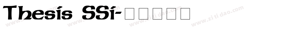 Thesis SSi字体转换